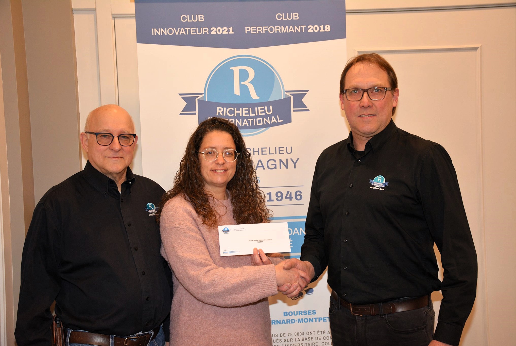 Jean Proulx, Marie-Christine Benoît et Karl Langlois.